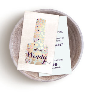Manicurist Nail Polish Bottle  Business Card