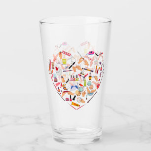Manicurist Nail Technician Tool Heart Glass