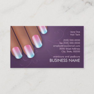 Manicurist Ombre Biz & Appointment Card in Dark