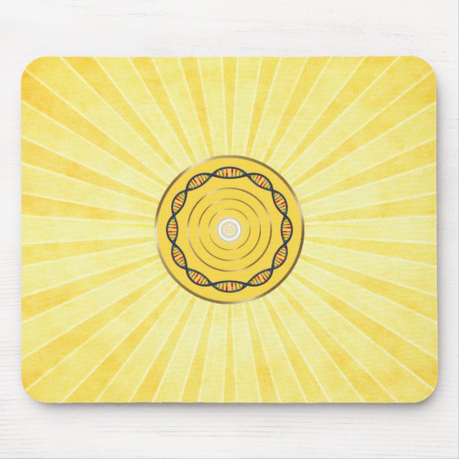 Manifest abundance art cool design for mouse mat (Front)