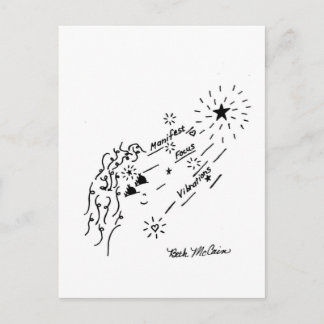 Manifest, Focus, Vibrations Postcard