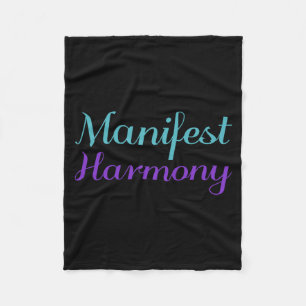 Manifest Harmony Suicide Prevention Awareness Fleece Blanket