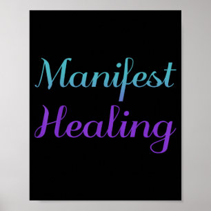 Manifest Healing Suicide Prevention Design Poster