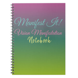 Manifest It! Vision Board Spiral Photo Notebook