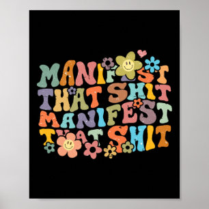 Manifest That Attraction Law Spiritual Yoga Medita Poster