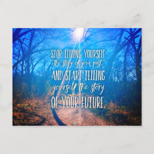 Manifest Your Destiny Inspirational Quote Postcard