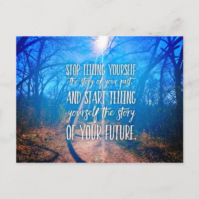 Manifest Your Destiny Inspirational Quote Postcard (Front)