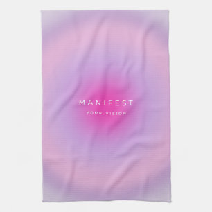 Manifest Your Vision Gradient Tea Towel
