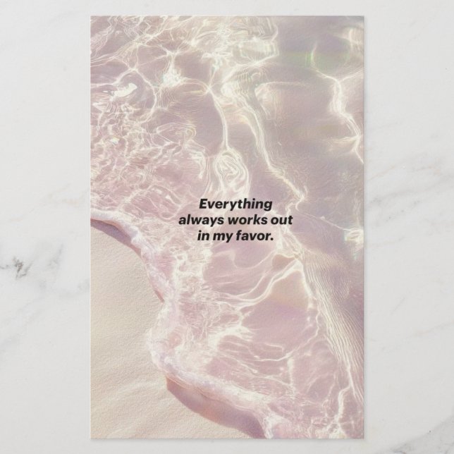 Manifestation Affirmation Graphic Stationery (Front)