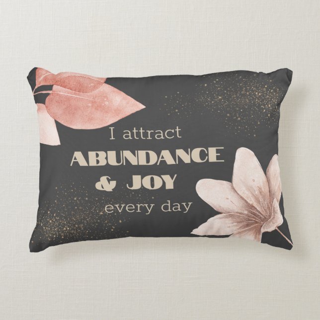 Manifestation Affirmation – Personalised Decorative Cushion (Front)