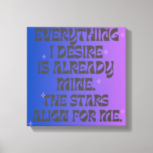 Manifestation canvas print