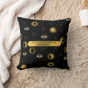Manifestation Celestial Sun & Moon Zodiac Eye Cushion