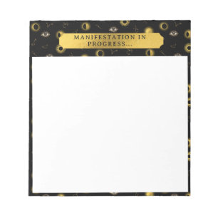 Manifestation Celestial Sun & Moon Zodiac Eye Notepad