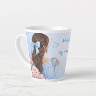 Manifestation Latte Girl Mug Coffee Lover Gift