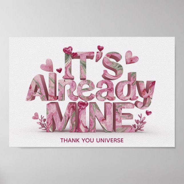 *~* Manifestation Law of Attraction AP85 Poster (Front)