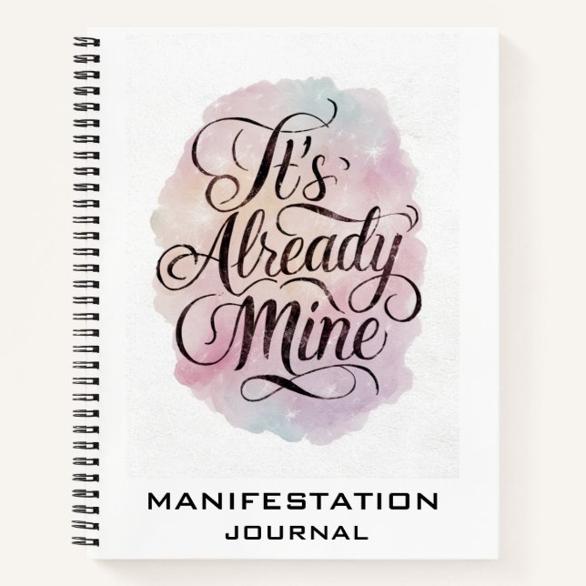 *~* Manifestation Manifesting AP85 Spiral Notebook (Front)