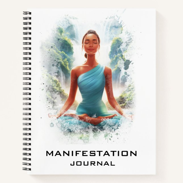 *~* Manifestation Manifesting  Yoga Woman AP85 Notebook (Front)