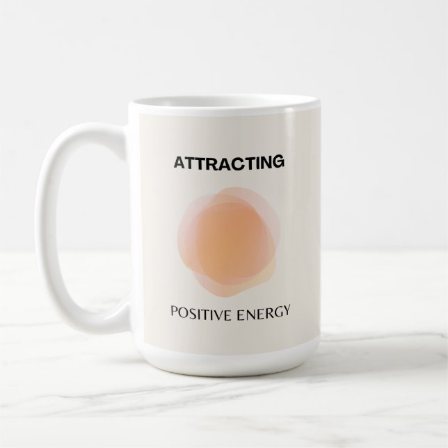 Manifestation, Positive Spiritual, Affirmation Art Coffee Mug (Left)