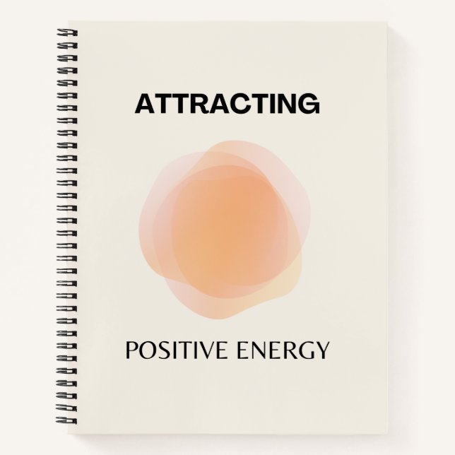 Manifestation, Positive Spiritual, Affirmation Art Notebook (Front)