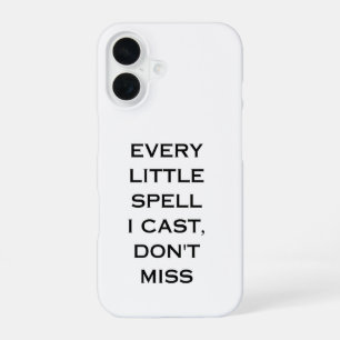 Manifestation Quote Typography Design iPhone 16 Case