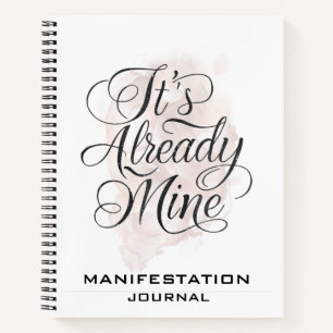 *~* Manifestation Rose Gold Manifest  AP85 Notebook