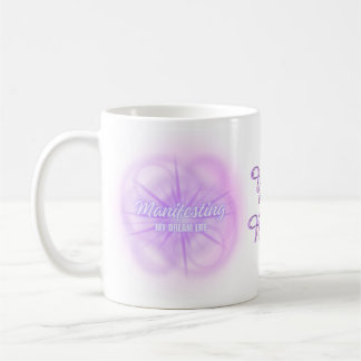 Manifesting Dream Life Aura Glow Purple Gradient Coffee Mug
