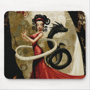 Manifesting Intention Occult Dark Witchy AI Art Mouse Mat