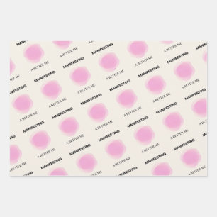 Manifesting, Manifestation, Positive Spiritual  Wrapping Paper Sheet