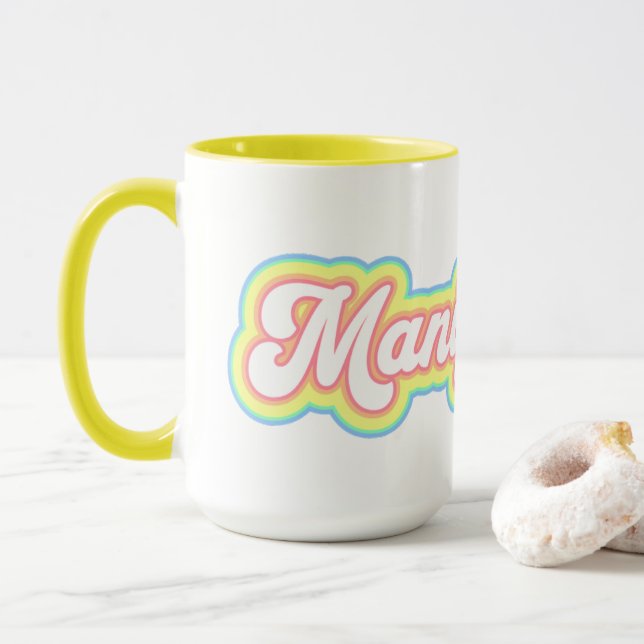 Manifesting Mug, Manifesting Coffee Mug, Boss Mug (With Donut)