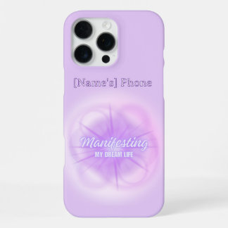 Manifesting My Dream Life Purple Aura Gradient iPhone 16 Pro Max Case
