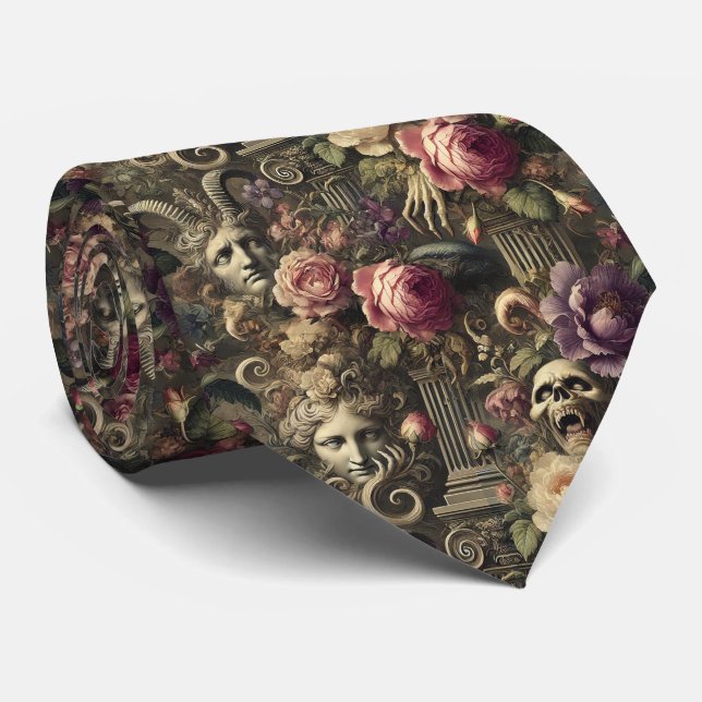 Manifesting Mythos – Gothic Victorian  Tie (Rolled)