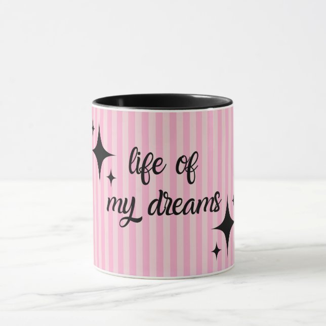 Manifesting Positive Affirmation Girly Mug (Center)