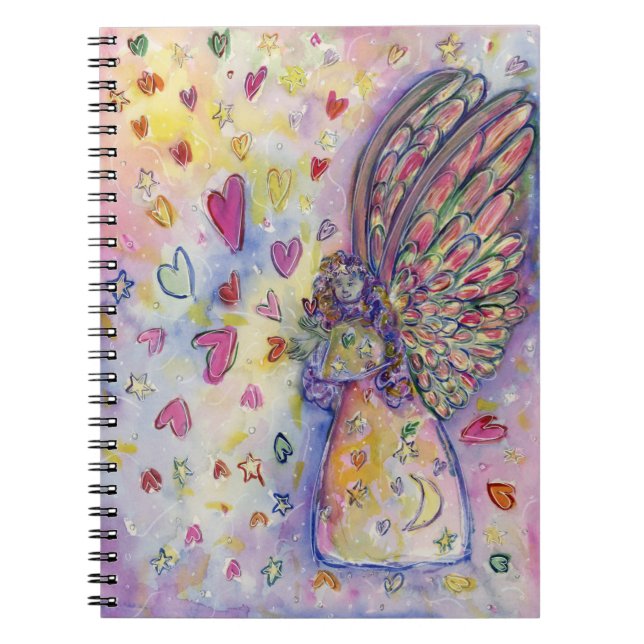 Manifesting Universe Angel Art Journal Notebook (Front)