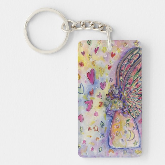 Manifesting Universe Angel Custom Art Keychain (Front)