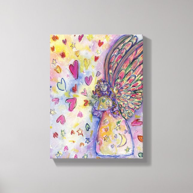 Manifesting Universe Angel Wrapped Canvas Painting (Front)