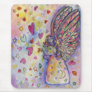 Manifesting Universe Guardian Angel Art Mousepad