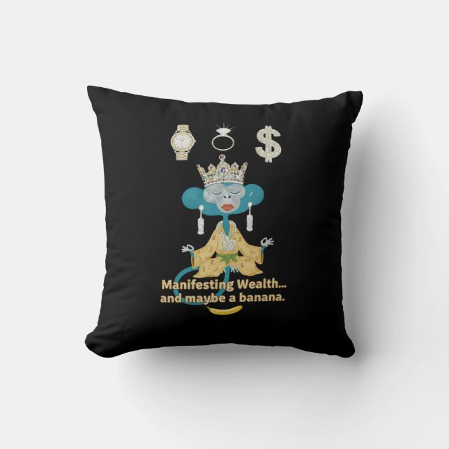 manifesting wealth cushion (Front)