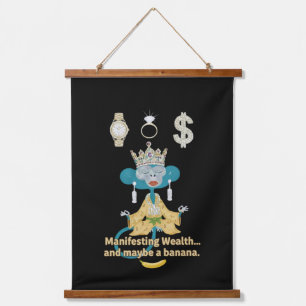 manifesting wealth hanging tapestry