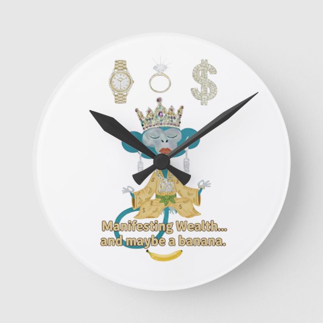 manifesting wealth round clock (Front)