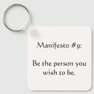 Manifesto #9 key ring