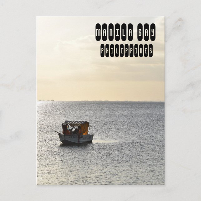 Manila Bay in Philippines Postcard (Front)