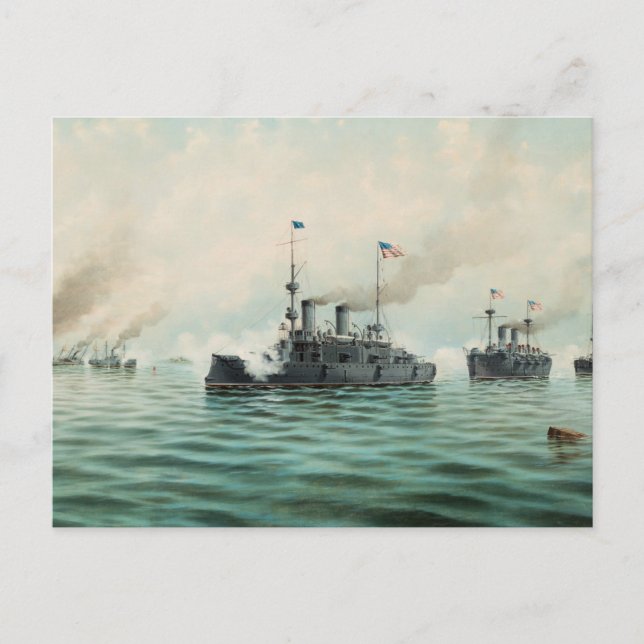 Manila Bay: "You May Fire When Ready, Gridley" Postcard (Front)