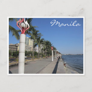manila boardwalk postcard