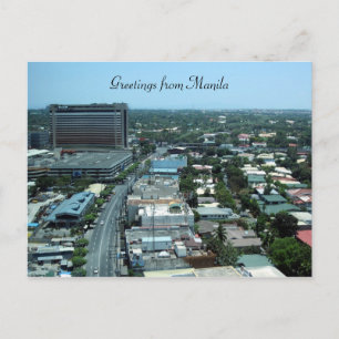 manila city greetings postcard