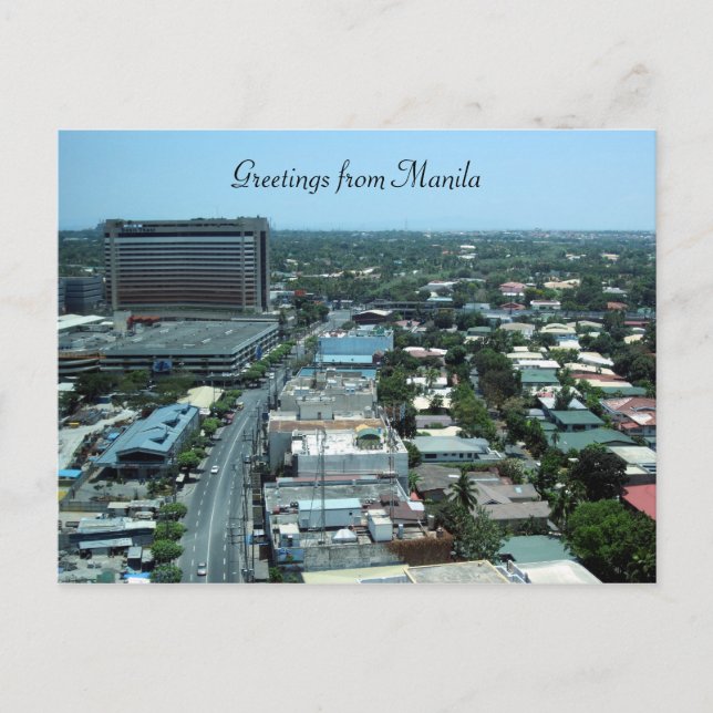 manila city greetings postcard (Front)