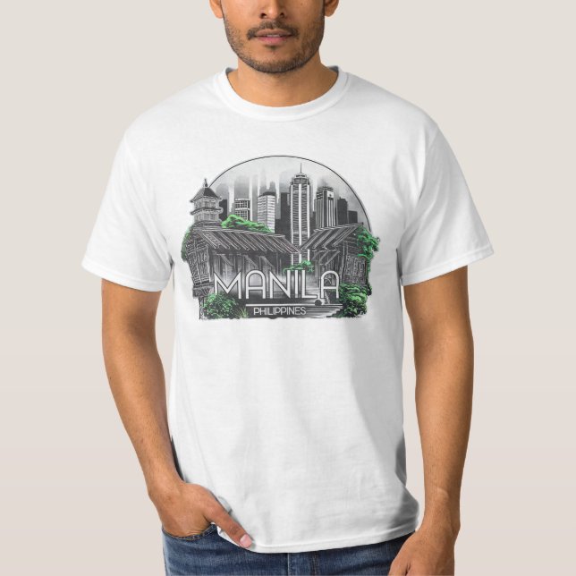 Manila City Philippines T-Shirt (Front)