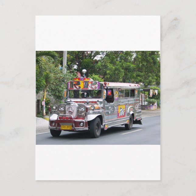 Manila Jeepney Postcard (Front)