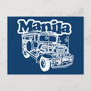 Manila Jeepney Postcard