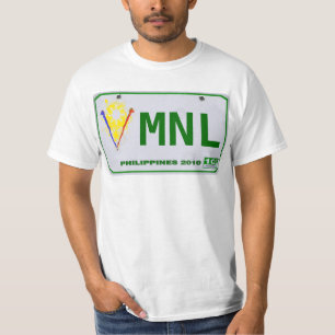 Manila(MNL) Philippine License Plate T-Shirt