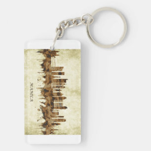 Manila Philippines Cityscape Key Ring